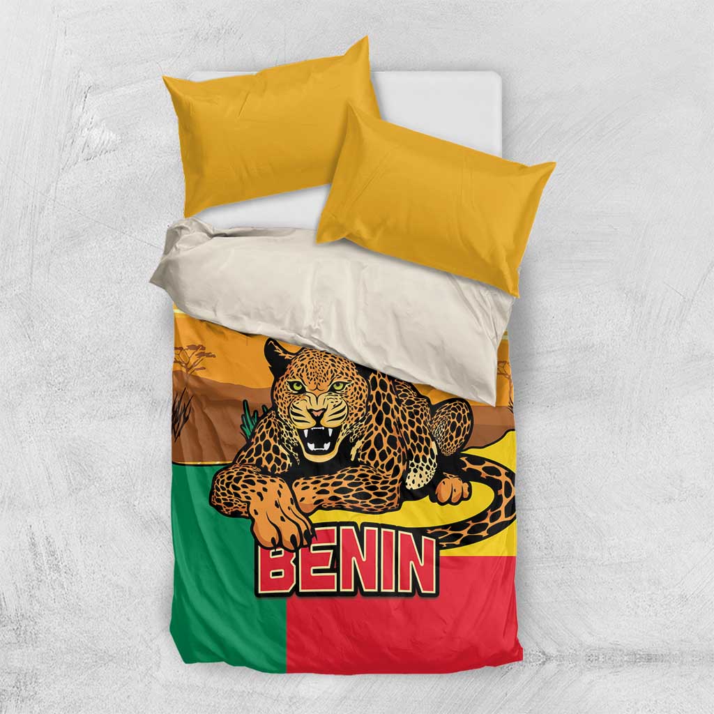 Personalised Afro Benin Leopard Bedding Set Stay True - Stay Wild LT15