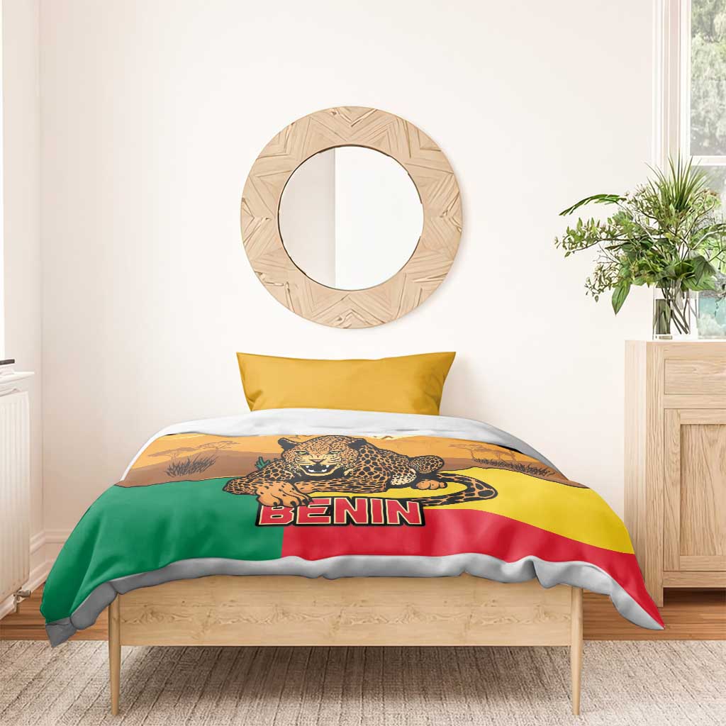 Personalised Afro Benin Leopard Bedding Set Stay True - Stay Wild LT15