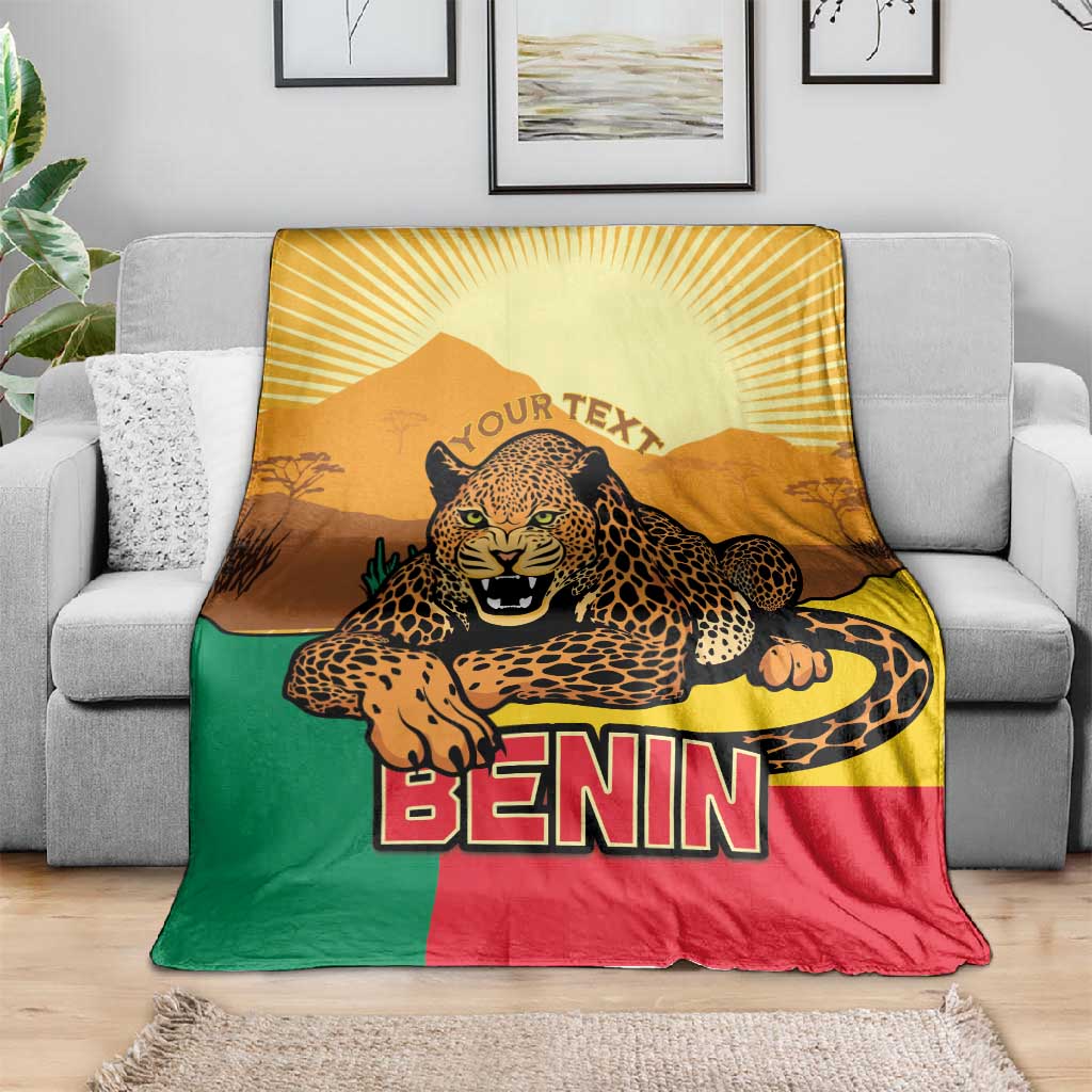 Personalised Afro Benin Leopard Blanket Stay True - Stay Wild LT15