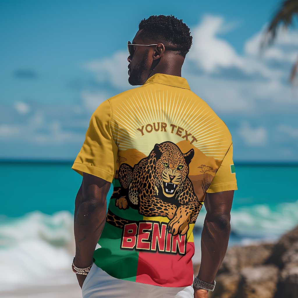 Personalised Afro Benin Leopard Hawaiian Shirt Stay True - Stay Wild LT15