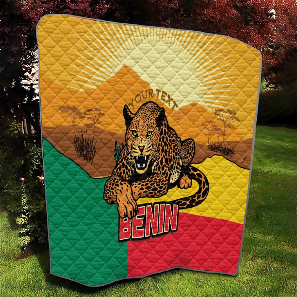 Personalised Afro Benin Leopard Quilt Stay True - Stay Wild LT15