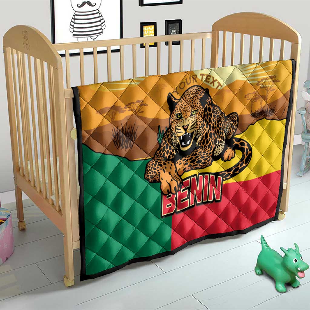 Personalised Afro Benin Leopard Quilt Stay True - Stay Wild LT15