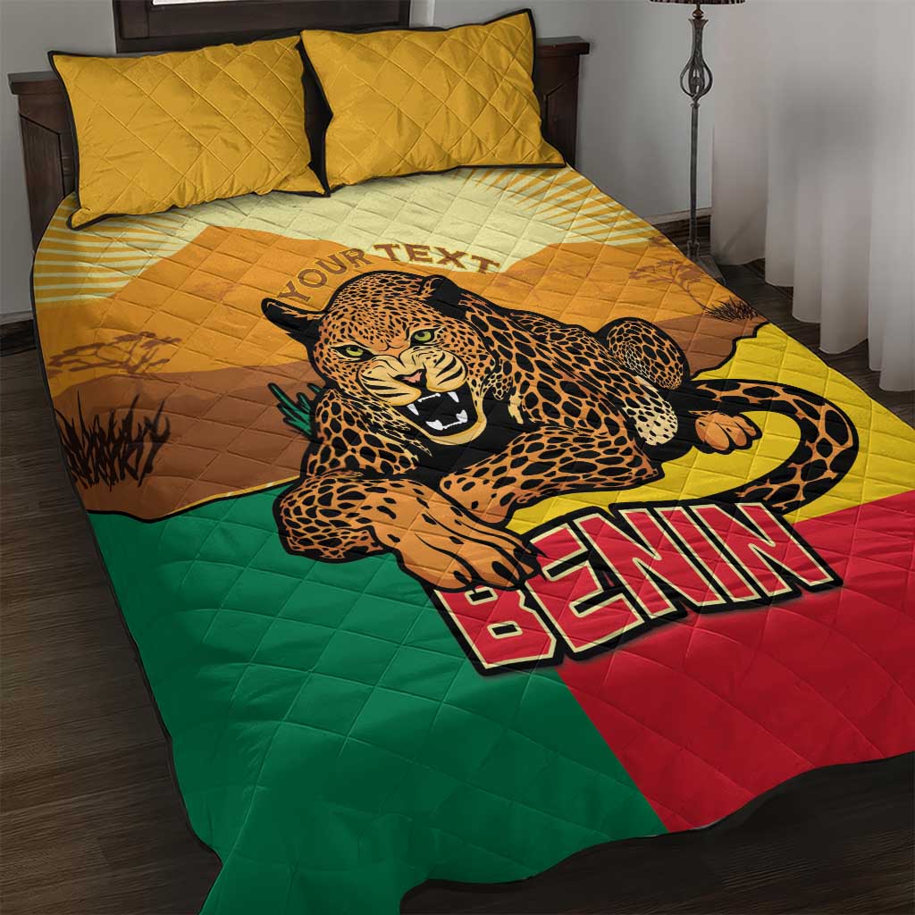 Personalised Afro Benin Leopard Quilt Bed Set Stay True - Stay Wild LT15