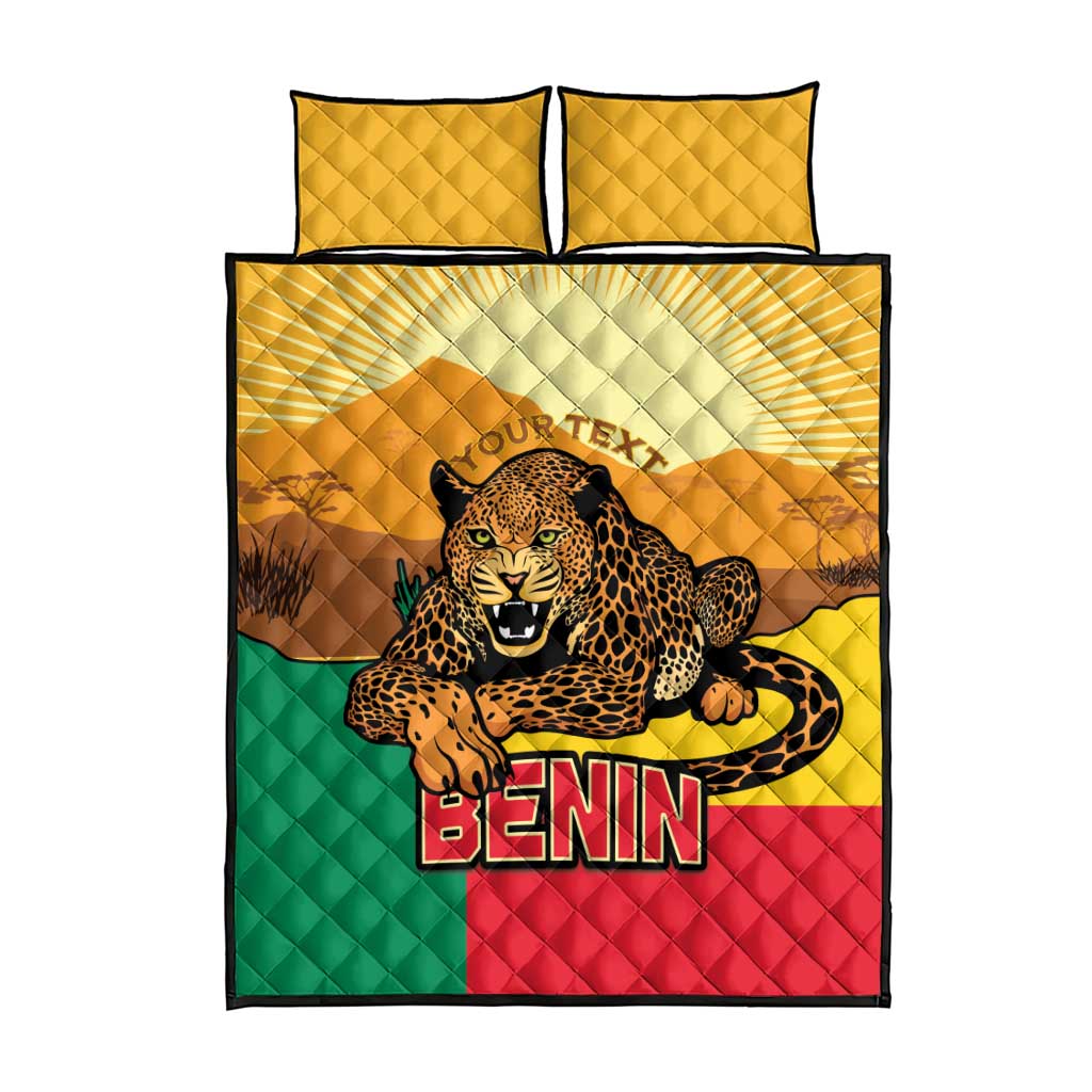 Personalised Afro Benin Leopard Quilt Bed Set Stay True - Stay Wild LT15