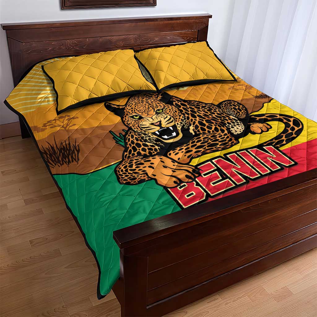 Personalised Afro Benin Leopard Quilt Bed Set Stay True - Stay Wild LT15