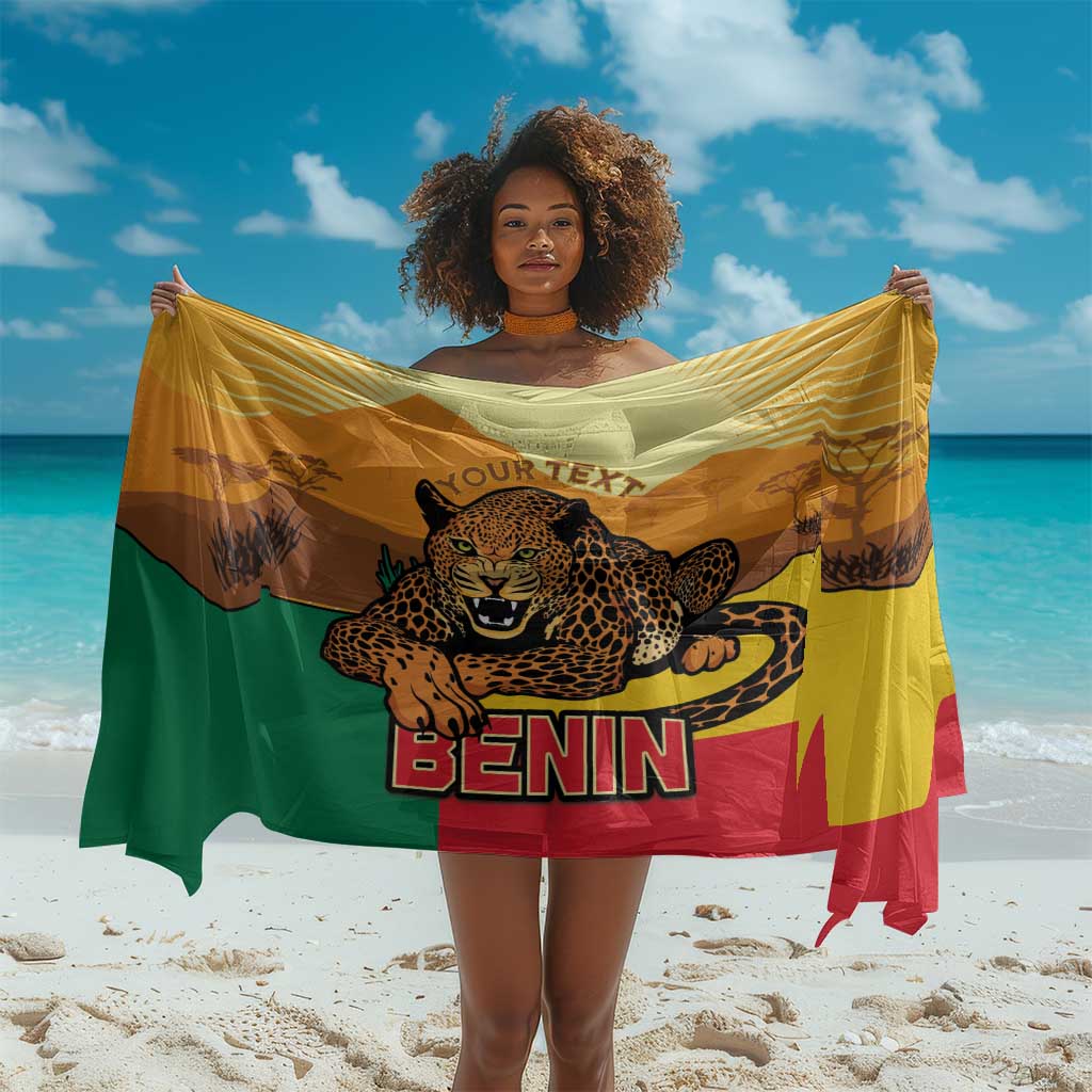Personalised Afro Benin Leopard Sarong Stay True - Stay Wild LT15