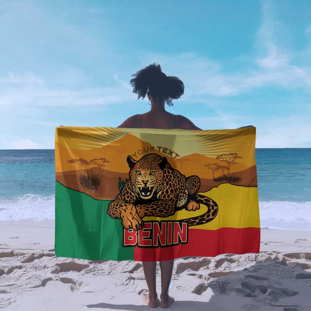 Personalised Afro Benin Leopard Sarong Stay True - Stay Wild LT15
