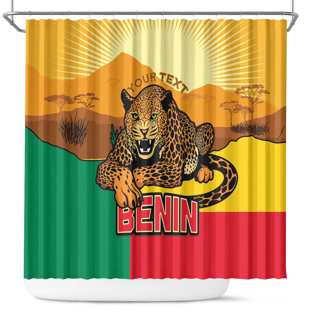 Personalised Benin Leopard Shower Curtain Stay True - Stay Wild LT15