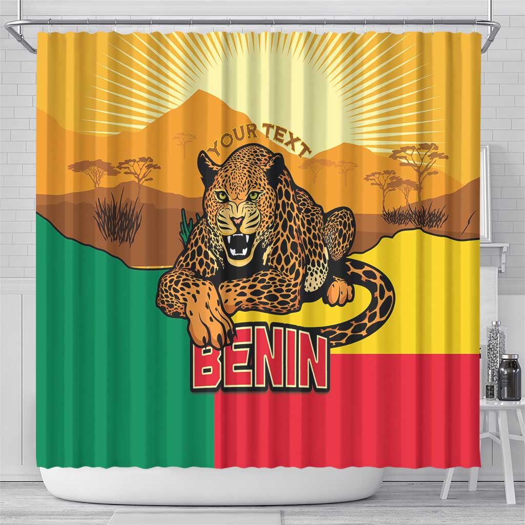Personalised Benin Leopard Shower Curtain Stay True - Stay Wild LT15