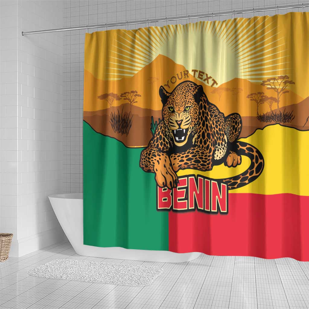 Personalised Benin Leopard Shower Curtain Stay True - Stay Wild LT15