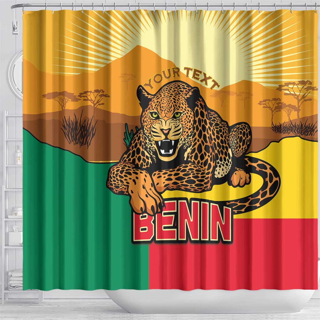 Personalised Benin Leopard Shower Curtain Stay True - Stay Wild LT15