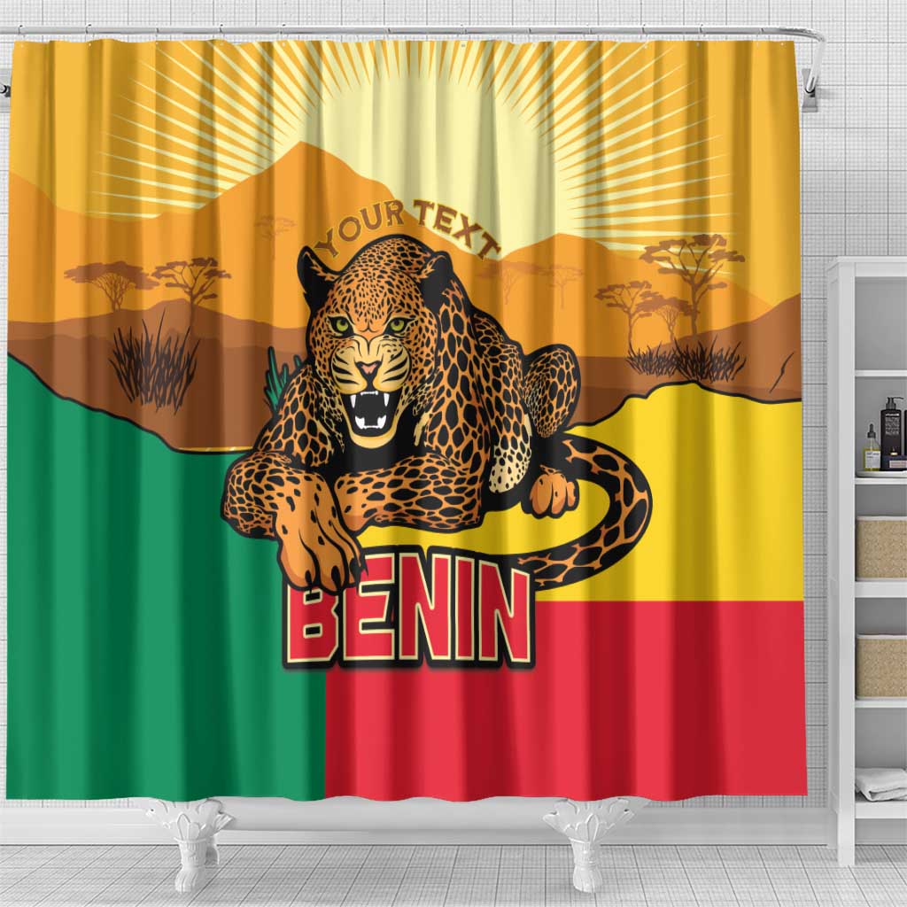 Personalised Benin Leopard Shower Curtain Stay True - Stay Wild LT15