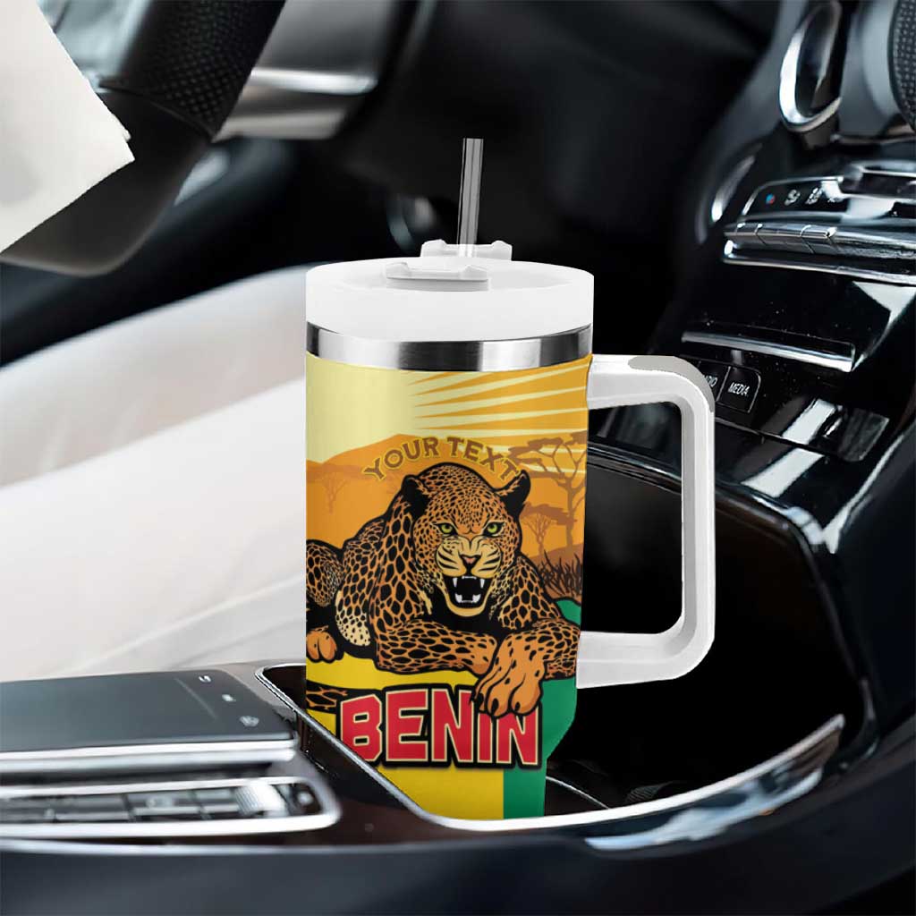 Personalised Afro Benin Leopard Tumbler With Handle Stay True - Stay Wild LT15