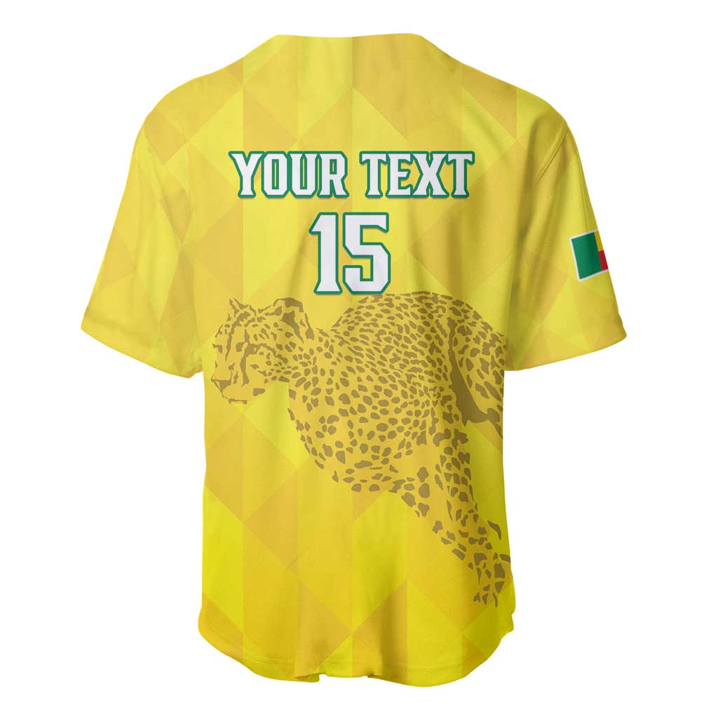 Custom Benin Football Baseball Jersey Go Les Guepards LT15