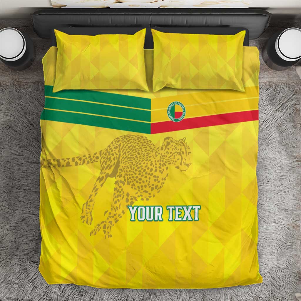 Custom Benin Football Bedding Set Go Les Guepards LT15