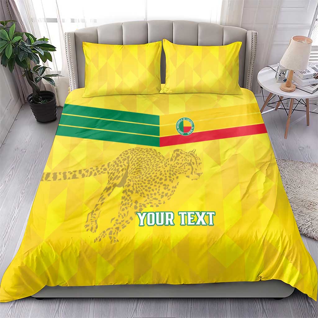 Custom Benin Football Bedding Set Go Les Guepards LT15