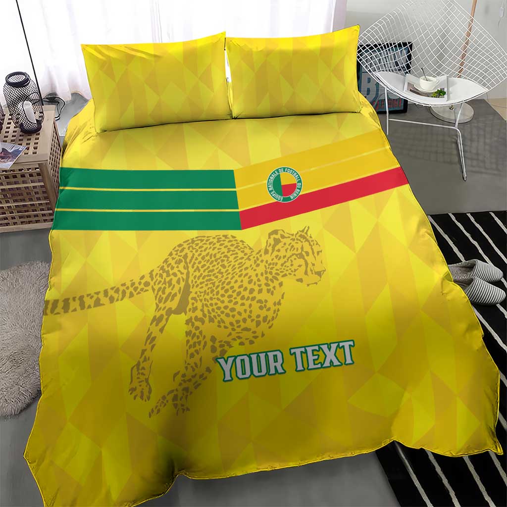 Custom Benin Football Bedding Set Go Les Guepards LT15