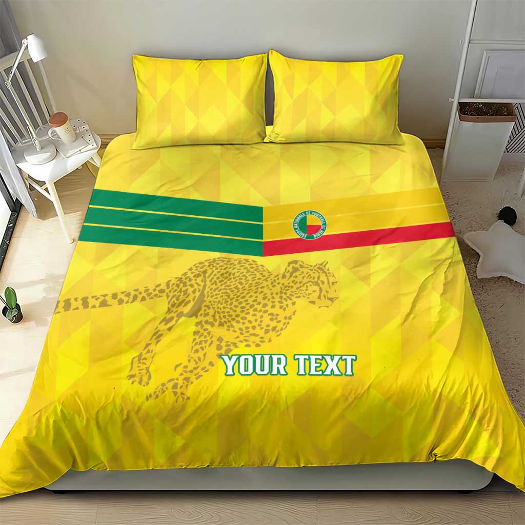 Custom Benin Football Bedding Set Go Les Guepards LT15
