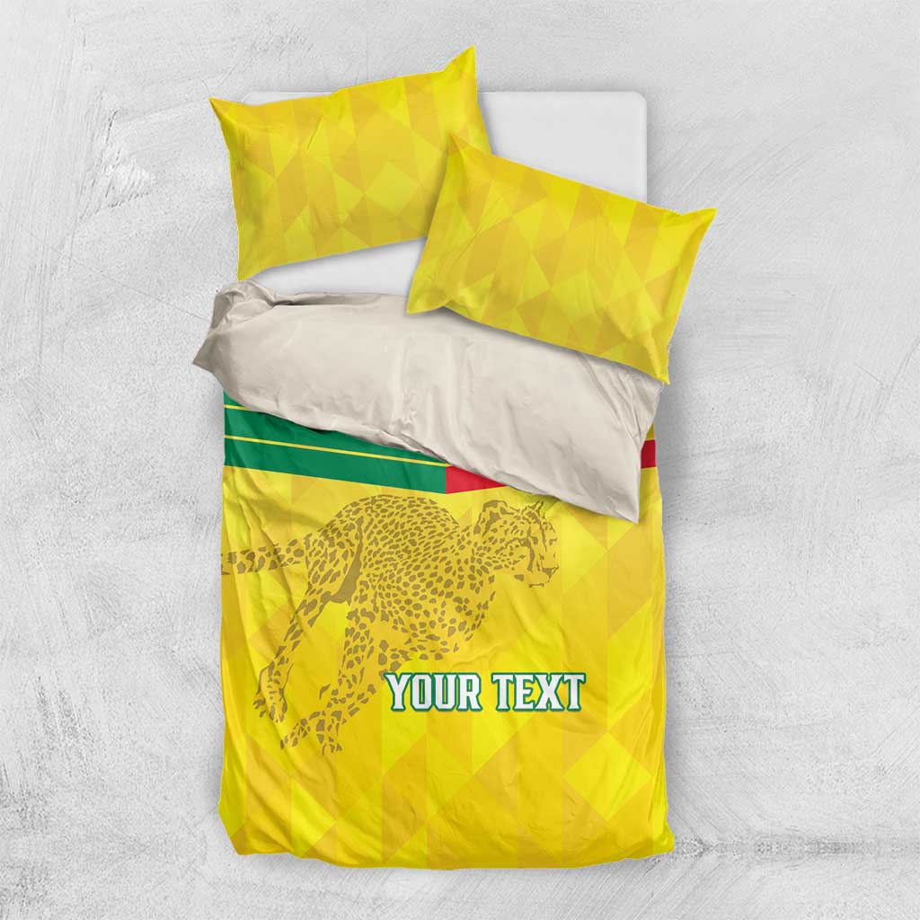 Custom Benin Football Bedding Set Go Les Guepards LT15