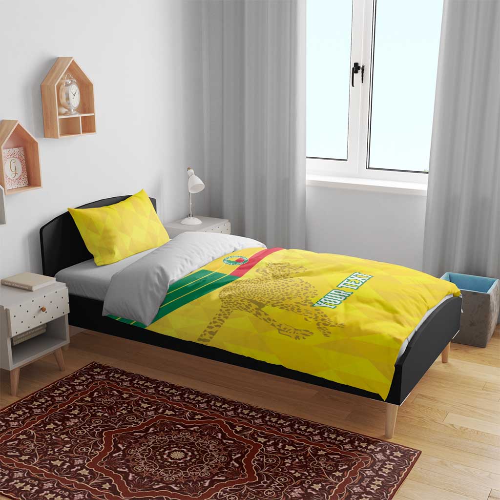 Custom Benin Football Bedding Set Go Les Guepards LT15