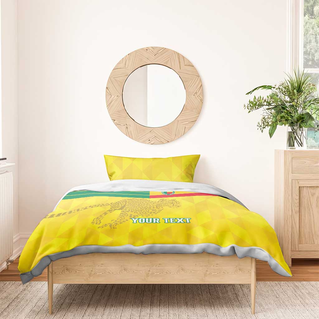 Custom Benin Football Bedding Set Go Les Guepards LT15