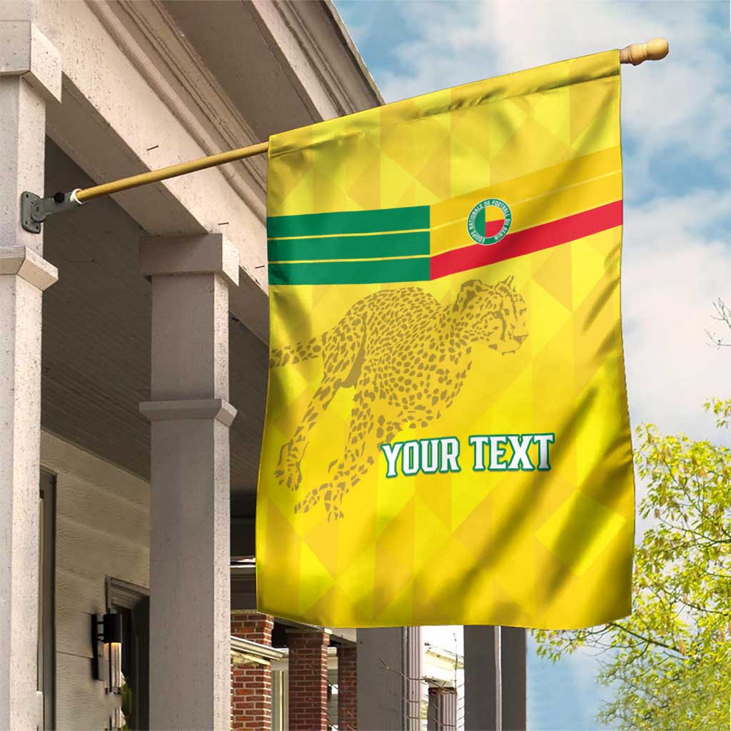 Custom Benin Football Garden Flag Go Les Guepards LT15