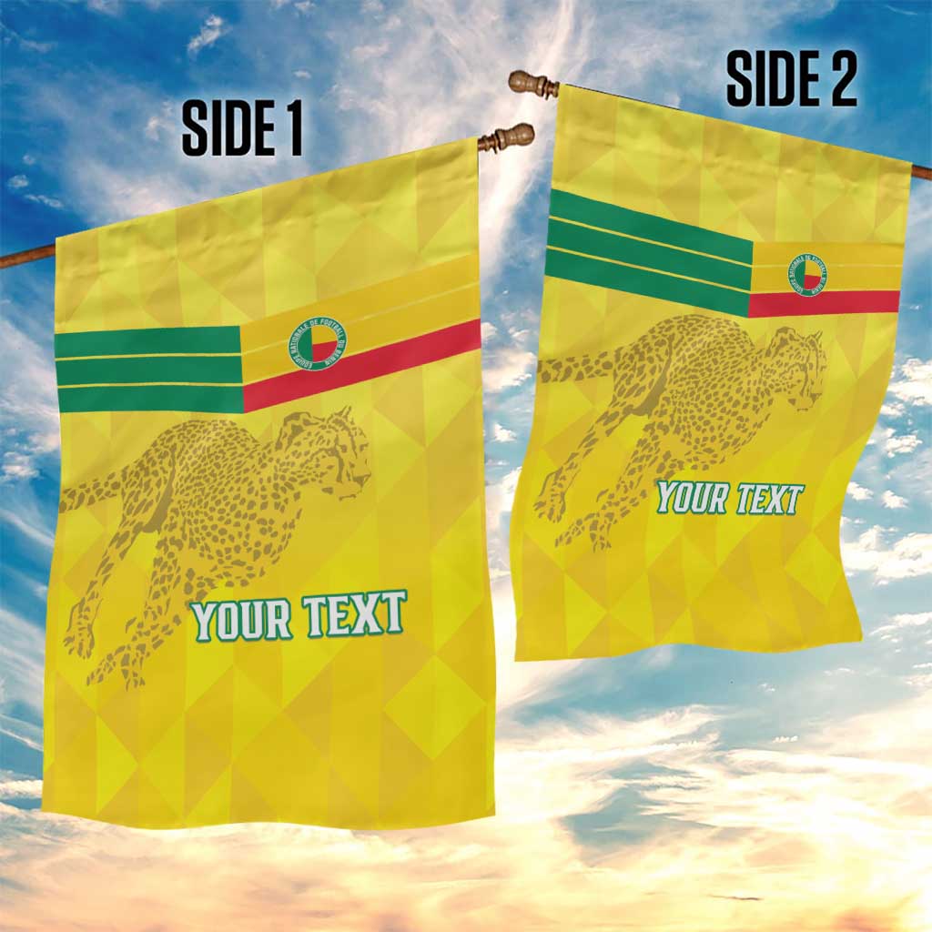 Custom Benin Football Garden Flag Go Les Guepards LT15