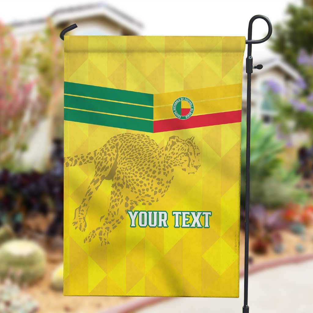 Custom Benin Football Garden Flag Go Les Guepards LT15