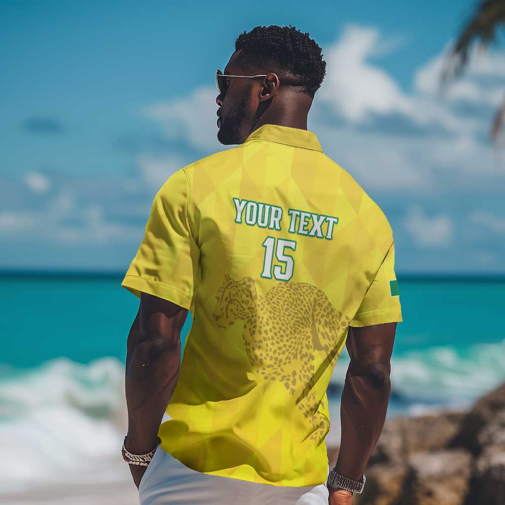 Custom Benin Football Hawaiian Shirt Go Les Guepards LT15