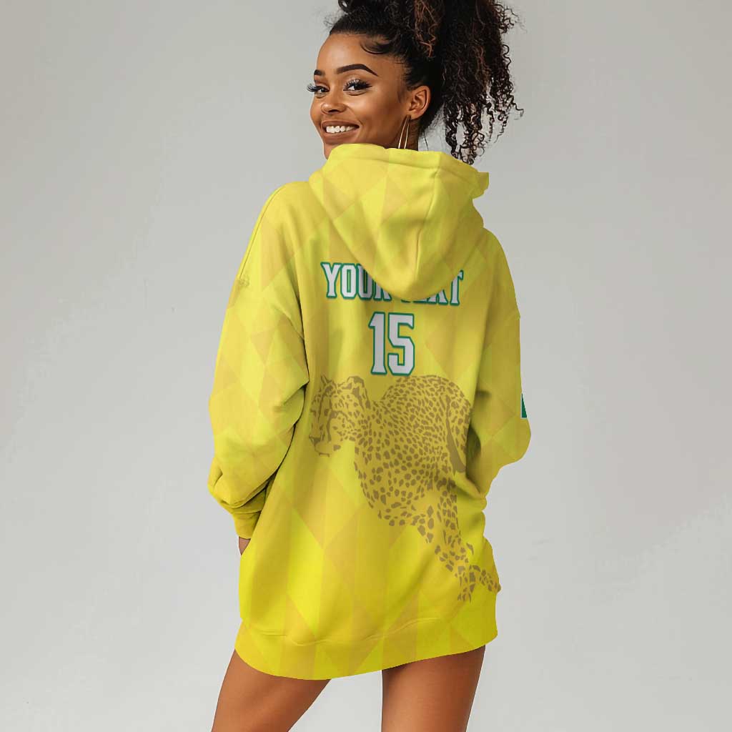 Custom Benin Football Hoodie Dress Go Les Guepards LT15
