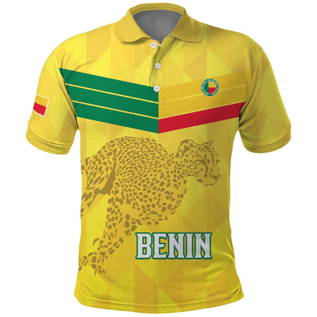 Custom Benin Football Polo Shirt Go Cheetahs LT15