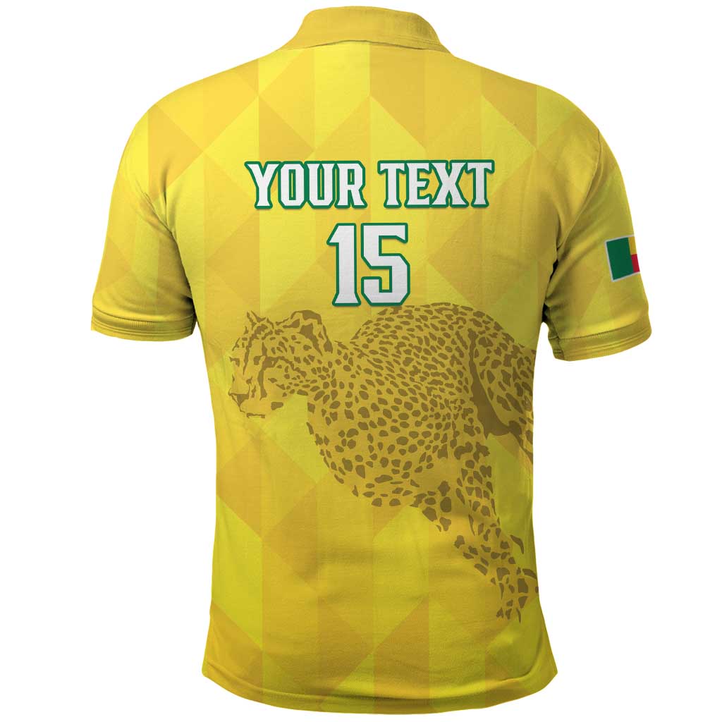 Custom Benin Football Polo Shirt Go Cheetahs LT15