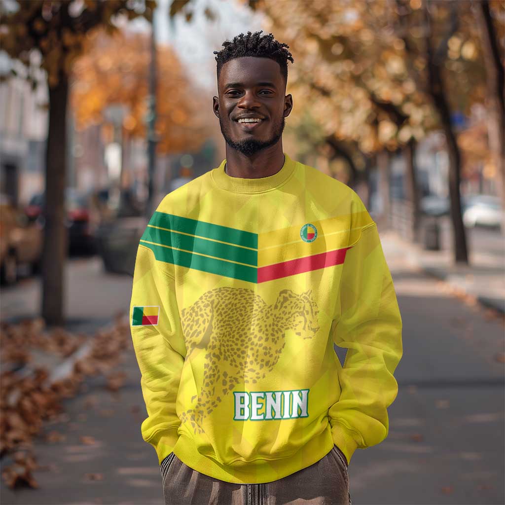 Custom Benin Football Sweatshirt Go Les Guepards LT15