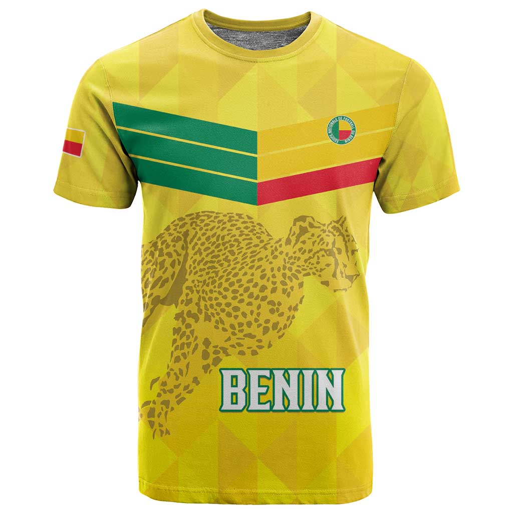 Custom Benin Football T shirt Go Les Guepards LT15