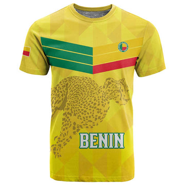 Custom Benin Football T shirt Go Les Guepards LT15