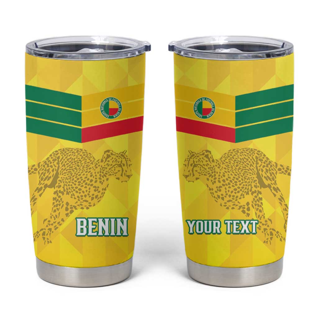 Custom Benin Football Tumbler Cup Go Les Guepards LT15