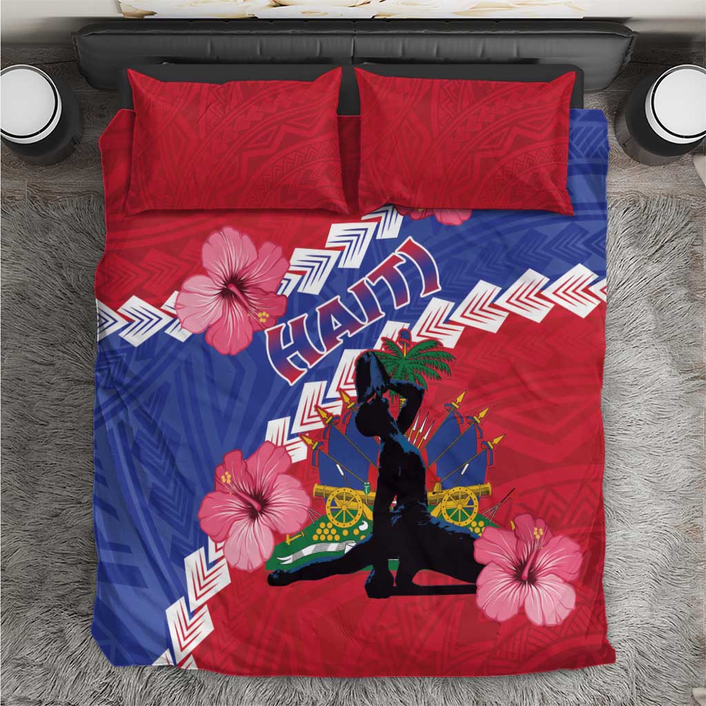Haiti Neg Maron Bedding Set Coat Of Arms - Hisbicus Polynesian LT15