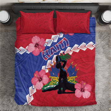 Haiti Neg Maron Bedding Set Coat Of Arms - Hisbicus Polynesian LT15