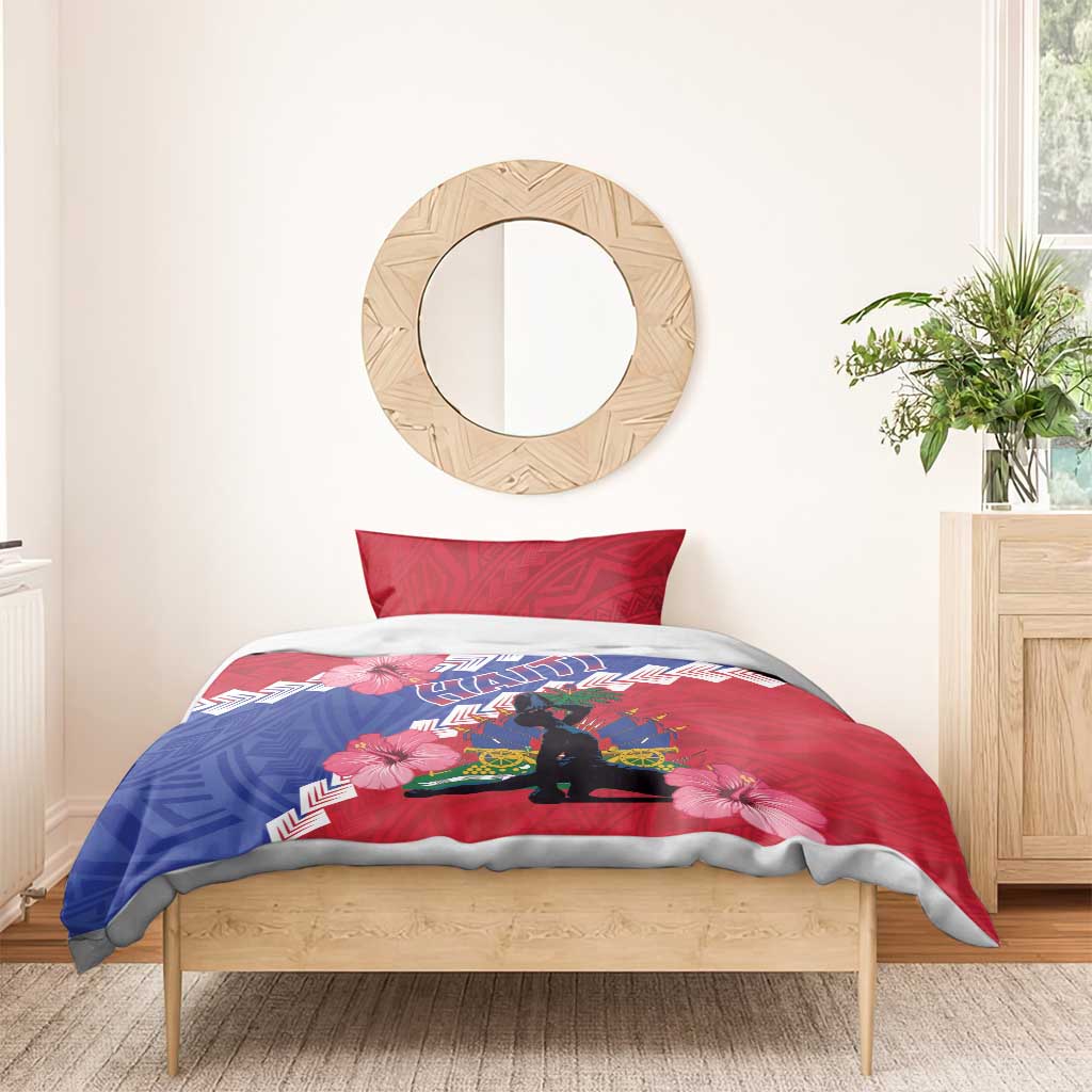 Haiti Neg Maron Bedding Set Coat Of Arms - Hisbicus Polynesian LT15