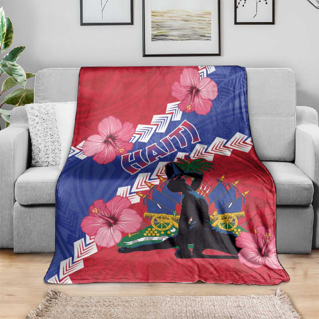 Haiti Neg Maron Blanket Coat Of Arms - Hisbicus Polynesian LT15