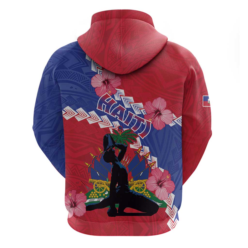 Haiti Hoodie Neg Maron Polynesian LT15