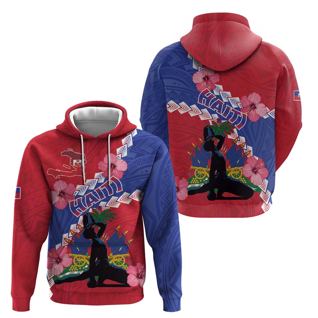 Haiti Hoodie Neg Maron Polynesian LT15