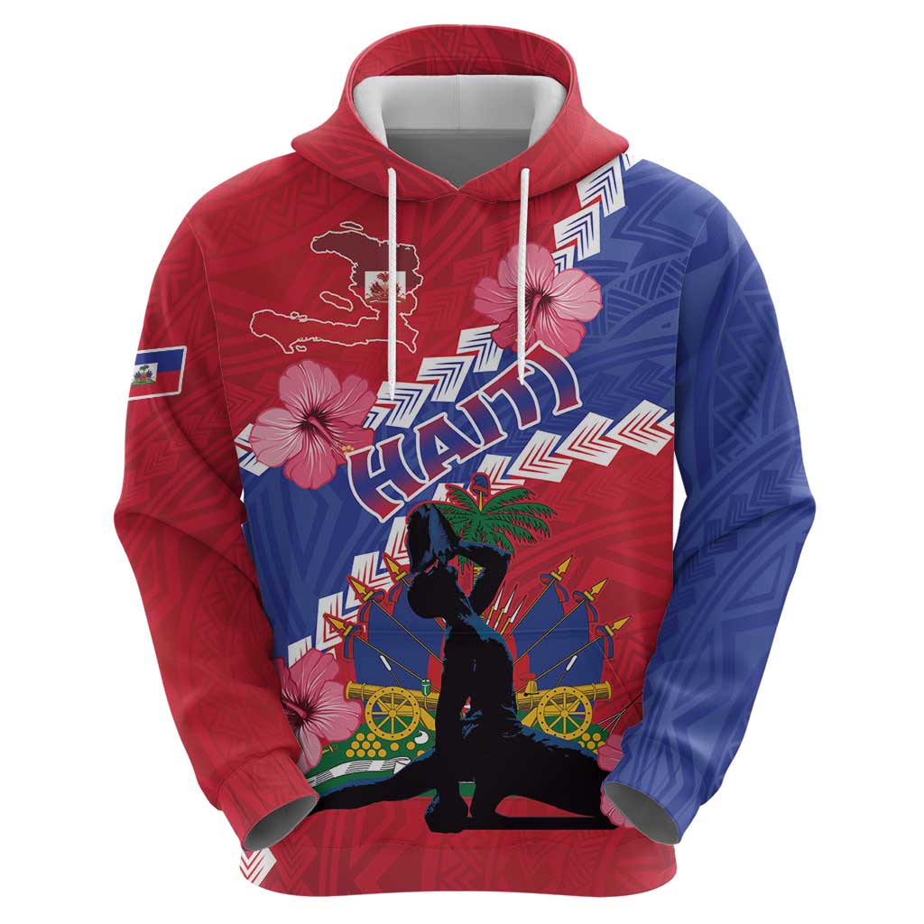 Haiti Hoodie Neg Maron Polynesian LT15