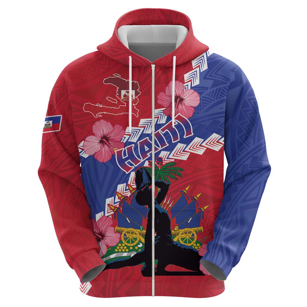 Haiti Hoodie Neg Maron Polynesian LT15