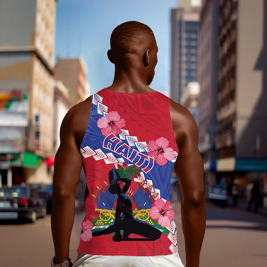 Haiti Neg Maron Men Tank Top Coat Of Arms - Hisbicus Polynesian LT15