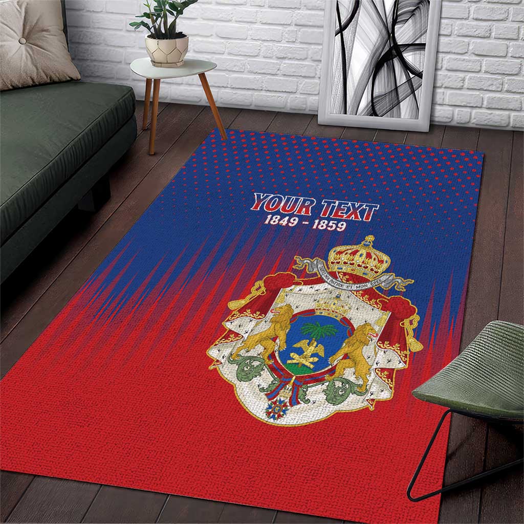 Personalized Anpi an Ayiti Area Rug Imperial Coat Of Arms Flag Style LT15
