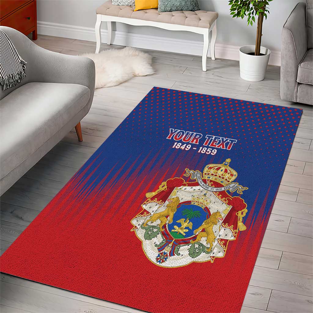 Personalized Anpi an Ayiti Area Rug Imperial Coat Of Arms Flag Style LT15