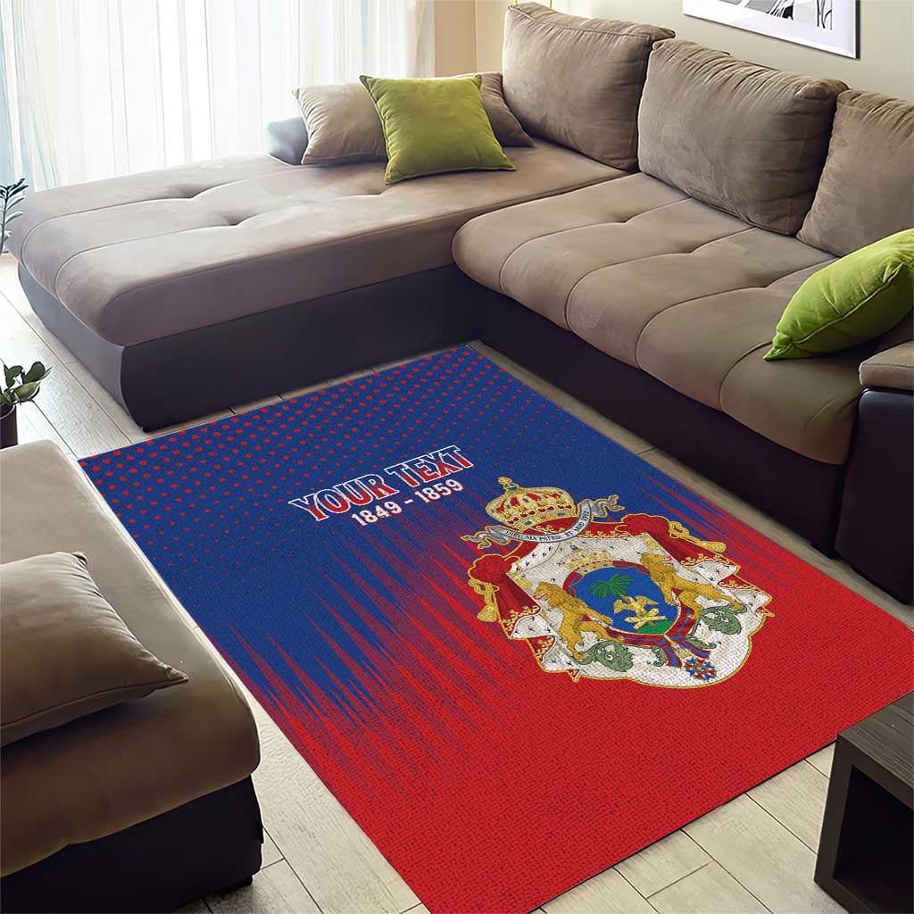 Personalized Anpi an Ayiti Area Rug Imperial Coat Of Arms Flag Style LT15