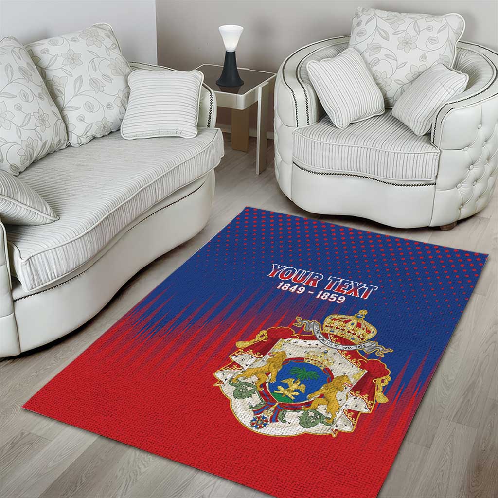 Personalized Anpi an Ayiti Area Rug Imperial Coat Of Arms Flag Style LT15