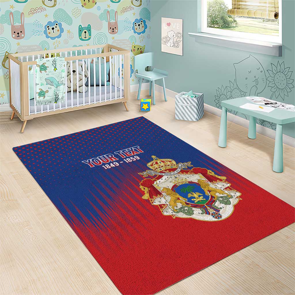 Personalized Anpi an Ayiti Area Rug Imperial Coat Of Arms Flag Style LT15